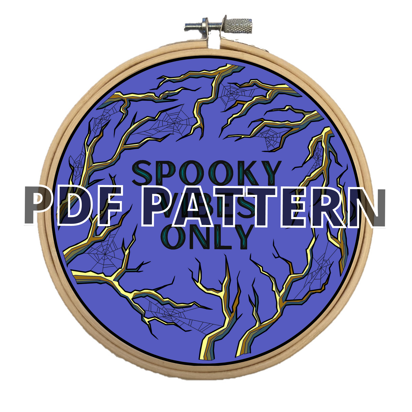 PDF DOWNLOAD Hand Embroidery Pattern - SPOOKY VIBES ONLY